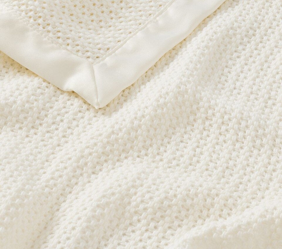 Organic Cotton Cellular Baby Blanket Pottery Barn Kids AU